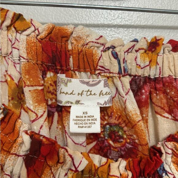 Band of the Free Viscose Floral Maxi Skirt in Warm Floral - Size XS - Picture 5 of 7